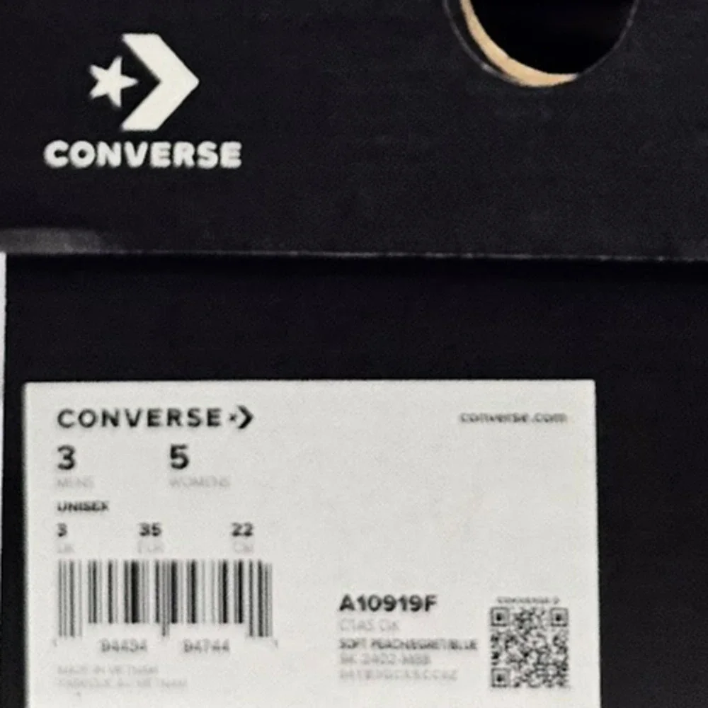 Converse  Women's CTAS Preppy Oxfords Size 5 Peach A10919F NWT - Picture 6 of 6